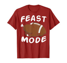Ladda upp bild till gallerivisning, Feast Mode Football Turkey Funny Thanksgiving Gift T-Shirt 402332
