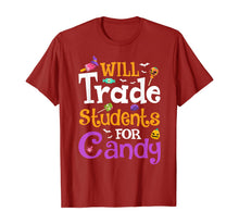 Ladda upp bild till gallerivisning, Will Trade Students For Candy Teacher Halloween Costume T-Shirt 310427
