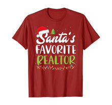 Ladda upp bild till gallerivisning, Funny Santa's Favorite Realtor Christmas Santa Hat Light  T-Shirt 327505
