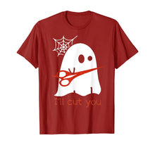 Ladda upp bild till gallerivisning, Halloween Ghost I'll Cut You Shirt Boo I Will Cut T-Shirt 133943
