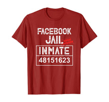 Ladda upp bild till gallerivisning, Funny Facebook Jail Inmate Repeat Offender Gag Gift  T-Shirt 261483
