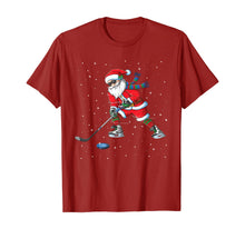 Ladda upp bild till gallerivisning, Funny shirts V-neck Tank top Hoodie sweatshirt usa uk au ca gifts for Funny Santa Claus Christmas Ice Hockey Gifts Kids Boys T-Shirt 93711
