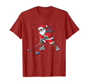 Funny shirts V-neck Tank top Hoodie sweatshirt usa uk au ca gifts for Funny Santa Claus Christmas Ice Hockey Gifts Kids Boys T-Shirt 93711