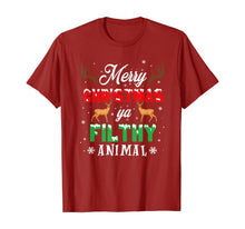 Ladda upp bild till gallerivisning, Funny shirts V-neck Tank top Hoodie sweatshirt usa uk au ca gifts for Funny Alone At Home Movies Merry Christmas You Filty Animal T-Shirt 210674
