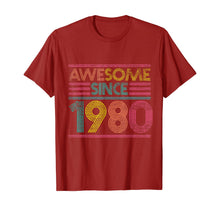 Ladda upp bild till gallerivisning, Awesome Since 1980 40th Birthday Gifts 40 Years Old T-Shirt-169308
