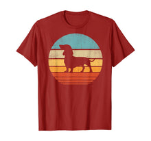 Ladda upp bild till gallerivisning, Funny shirts V-neck Tank top Hoodie sweatshirt usa uk au ca gifts for Dachshund Vintage Silhouette 60s 70s Retro Gifts Dog Lover T-Shirt 279074
