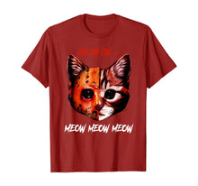 Ladda upp bild till gallerivisning, CH CH CH Meow Meow Meow Cat Horror Funny Halloween T-Shirt 190366
