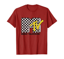 Ladda upp bild till gallerivisning, Checkered MTV Logo Checkerboard Print T-Shirt 112178
