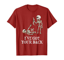 Ladda upp bild till gallerivisning, Skeleton I've got your back   T-Shirt 279646
