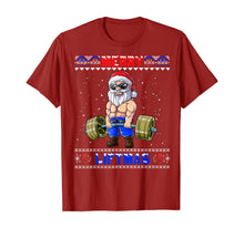 Ladda upp bild till gallerivisning, Funny shirts V-neck Tank top Hoodie sweatshirt usa uk au ca gifts for Merry Liftmas Weightlifter Santa Ugly Christmas Xmas Outfit T-Shirt 782963
