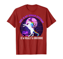 Ladda upp bild till gallerivisning, This is My Human Costume-Funny Unicorn Halloween  T-Shirt 247963
