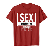 Ladda upp bild till gallerivisning, Funny shirts V-neck Tank top Hoodie sweatshirt usa uk au ca gifts for Sex Instructor First Lesson Free Funny T Shirt 2727769
