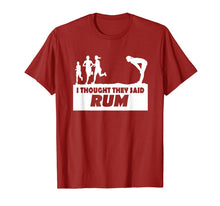 Ladda upp bild till gallerivisning, I Thought they Said Rum Funny Text Graphic T-Shirt 775428
