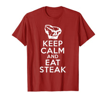 Ladda upp bild till gallerivisning, Funny shirts V-neck Tank top Hoodie sweatshirt usa uk au ca gifts for Barbeque T-Shirt Keep Calm And Eat Steak For Chef on BBQ 248868
