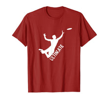 Ladda upp bild till gallerivisning, Ultimate Frisbee Silhouette T-Shirt | Frisbee Jumping Catch 758212

