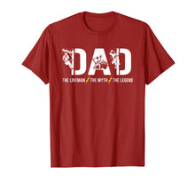 Ladda upp bild till gallerivisning, Funny shirts V-neck Tank top Hoodie sweatshirt usa uk au ca gifts for Dad The Lineman The Myth The Legend T-Shirt Men&#39;s Gifts 1540788
