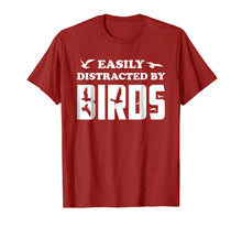 Ladda upp bild till gallerivisning, Easily Distracted By Birds Birdwatching Birding T-Shirt Gift 1192161

