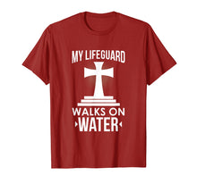 Ladda upp bild till gallerivisning, Funny shirts V-neck Tank top Hoodie sweatshirt usa uk au ca gifts for My Lifeguard Walks On Water Christian Message T-Shirt 1381354
