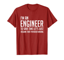 Ladda upp bild till gallerivisning, Funny shirts V-neck Tank top Hoodie sweatshirt usa uk au ca gifts for Im An Engineer Shirt - Im Never Wrong Shirt, Funny Engineer 1198648
