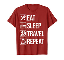 Ladda upp bild till gallerivisning, Funny shirts V-neck Tank top Hoodie sweatshirt usa uk au ca gifts for Funny Eat Sleep Travel Repeat TShirt 2076494
