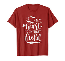 Ladda upp bild till gallerivisning, Funny shirts V-neck Tank top Hoodie sweatshirt usa uk au ca gifts for My Heart Is On that Field Football T-Shirt Mom and Dad Gift 1598287

