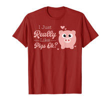 Ladda upp bild till gallerivisning, Funny shirts V-neck Tank top Hoodie sweatshirt usa uk au ca gifts for I Just Really Like Pigs Ok Shirt | Cute Pig Addicts Tee Gift 3892452
