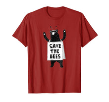 Ladda upp bild till gallerivisning, Funny shirts V-neck Tank top Hoodie sweatshirt usa uk au ca gifts for Save The Bees Honeybees Grizzly Bear Cartoon T Shirt 1911588
