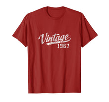 Ladda upp bild till gallerivisning, Funny shirts V-neck Tank top Hoodie sweatshirt usa uk au ca gifts for Vintage T-Shirt 50th Birthday Gift Tee Born in 1967 2684932
