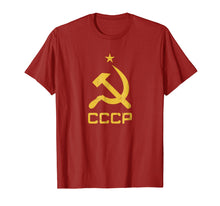 Ladda upp bild till gallerivisning, Funny shirts V-neck Tank top Hoodie sweatshirt usa uk au ca gifts for Vintage CCCP flag - Soviet Russian Union,communist party 1924942
