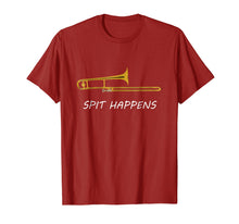 Ladda upp bild till gallerivisning, Funny shirts V-neck Tank top Hoodie sweatshirt usa uk au ca gifts for Funny Trombone T-Shirt | Spit Happens | Trombone Player Gift 1228791
