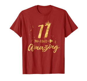 Funny shirts V-neck Tank top Hoodie sweatshirt usa uk au ca gifts for 11th Birthday Shirt for Girl, 11 and Amazing Gifts T-Shirt 389101