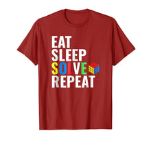 Ladda upp bild till gallerivisning, Funny shirts V-neck Tank top Hoodie sweatshirt usa uk au ca gifts for Eat Sleep Solve Repeat Rubik Tshirt 467191
