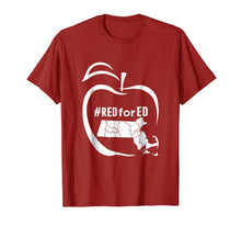 Ladda upp bild till gallerivisning, Funny shirts V-neck Tank top Hoodie sweatshirt usa uk au ca gifts for Red for Ed Massachusetts shirt Teacher Public Education 1864338
