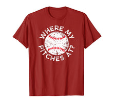 Ladda upp bild till gallerivisning, Funny Baseball Where My Pitches At T Shirt 767707
