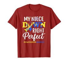 Ladda upp bild till gallerivisning, Funny shirts V-neck Tank top Hoodie sweatshirt usa uk au ca gifts for My Niece Down Syndrome Awareness Down Right Perfect T-Shirt 3033788
