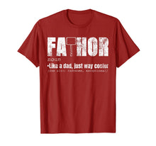 Ladda upp bild till gallerivisning, Fa-Thor Like Dad Just Way Cooler Shirt Fathers Day Gift Hero T-Shirt 100879
