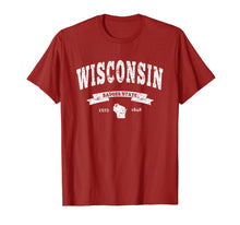 Ladda upp bild till gallerivisning, Funny shirts V-neck Tank top Hoodie sweatshirt usa uk au ca gifts for Vintage Wisconsin Shirt Distressed Tee WI Badger State 1219681
