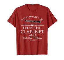 Ladda upp bild till gallerivisning, Funny shirts V-neck Tank top Hoodie sweatshirt usa uk au ca gifts for Thats what I do I play the Clarinet and I know things 2498210
