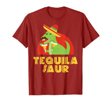 Ladda upp bild till gallerivisning, Funny shirts V-neck Tank top Hoodie sweatshirt usa uk au ca gifts for Tequila Saur Dinosaur Funny Mexican Cinco De Mayo Shirt 2652265
