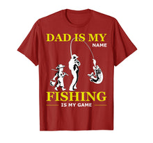 Ladda upp bild till gallerivisning, Funny shirts V-neck Tank top Hoodie sweatshirt usa uk au ca gifts for Dad Is My Name Fishing Is My Game T-shirt Father&#39;s Day Gifts 3899480
