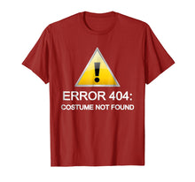 Ladda upp bild till gallerivisning, Funny shirts V-neck Tank top Hoodie sweatshirt usa uk au ca gifts for Error 404: Costume not found Halloween T-Shirt 1248992
