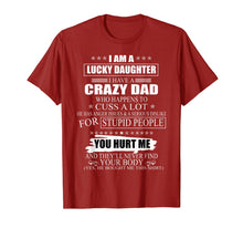 Ladda upp bild till gallerivisning, Lucky Daughter Tshirt gift from Dad father's day gift 780325
