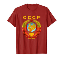 Ladda upp bild till gallerivisning, Funny shirts V-neck Tank top Hoodie sweatshirt usa uk au ca gifts for CCCP T-shirt Coat of arms Tee Flag Russian souvenir Moscow 1706995
