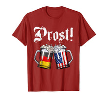 Ladda upp bild till gallerivisning, Prost Beer German American Flag T Shirt Oktoberfest Men Mug
