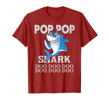 Ladda upp bild till gallerivisning, Pop Pop Shark Shirt Doo Doo Doo - Shark Sunglasses Flag USA 74318
