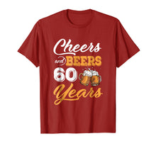 Ladda upp bild till gallerivisning, Funny shirts V-neck Tank top Hoodie sweatshirt usa uk au ca gifts for 60th Birthday Cheers And Beers To 60 Years shirt 2757508

