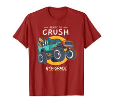 Ladda upp bild till gallerivisning, Ready To Crush 6th Grade Back To School Monster Truck T-Shirt 1224562

