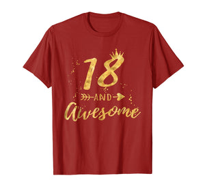 Funny shirts V-neck Tank top Hoodie sweatshirt usa uk au ca gifts for 18th Birthday Shirt for Girl, 18 and Awesome Gifts T-Shirt 750057