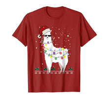 Ladda upp bild till gallerivisning, Funny shirts V-neck Tank top Hoodie sweatshirt usa uk au ca gifts for Christmas Llama Santa Hat Ugly Xmas Tree Alpaca Shirt 1144955
