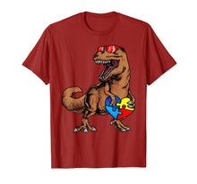 Ladda upp bild till gallerivisning, Funny shirts V-neck Tank top Hoodie sweatshirt usa uk au ca gifts for Autism Awareness Shirt Dinosaur Puzzle Piece Boys Men Kids 2765794
